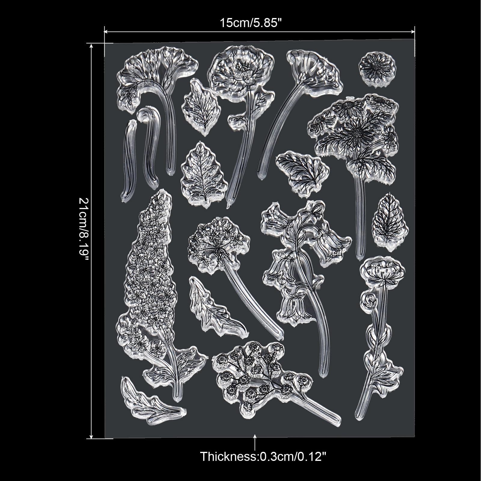 PATIKIL Transparent Silicone Stamps - Image 2