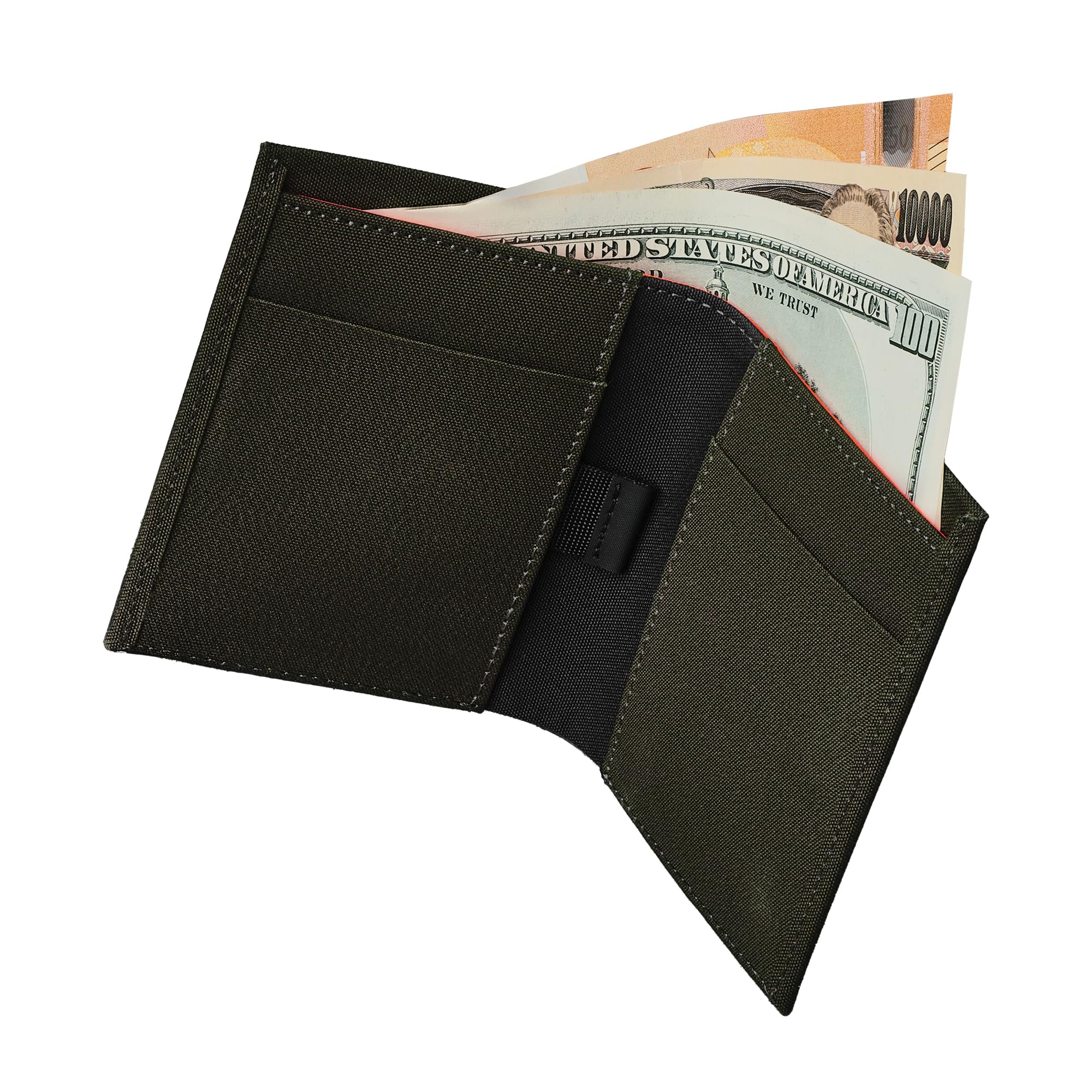 ALPAKA Ark Bifold Cash Wallet, Men's Bifold Wallet, RFID Skimming Protection, Thin, Compact, Divided Coin Purse, Card Storage, Label Wallet, Water Repellent Wallet, Magnetic Lock, Business, Minimalist