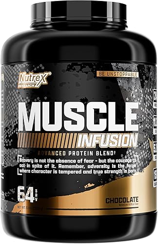 Miniatura 9 de Nutrex Research Proteína de suero en polvo, infusión muscular de chocolate aislado de suero con EAA y Hi BCAA para ganancia muscular, 5 libras,