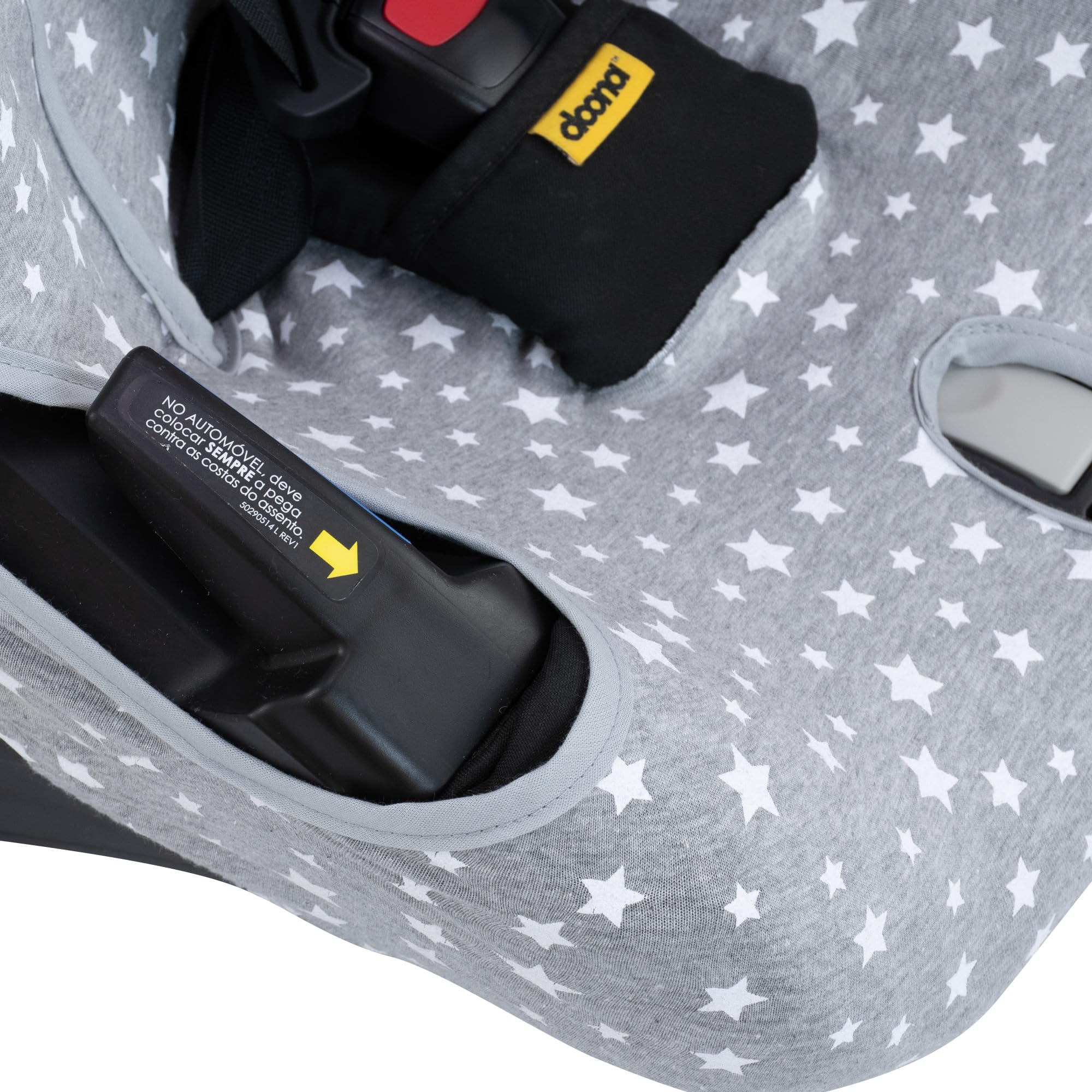 JYOKO KIDS Funda para Silla de Auto Y Cochecito Compatible con Doona, Elaborado en 100% Algodón (White Star)
