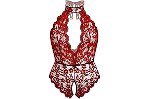 Sensuous Black Lace Plus Size Bodysuit