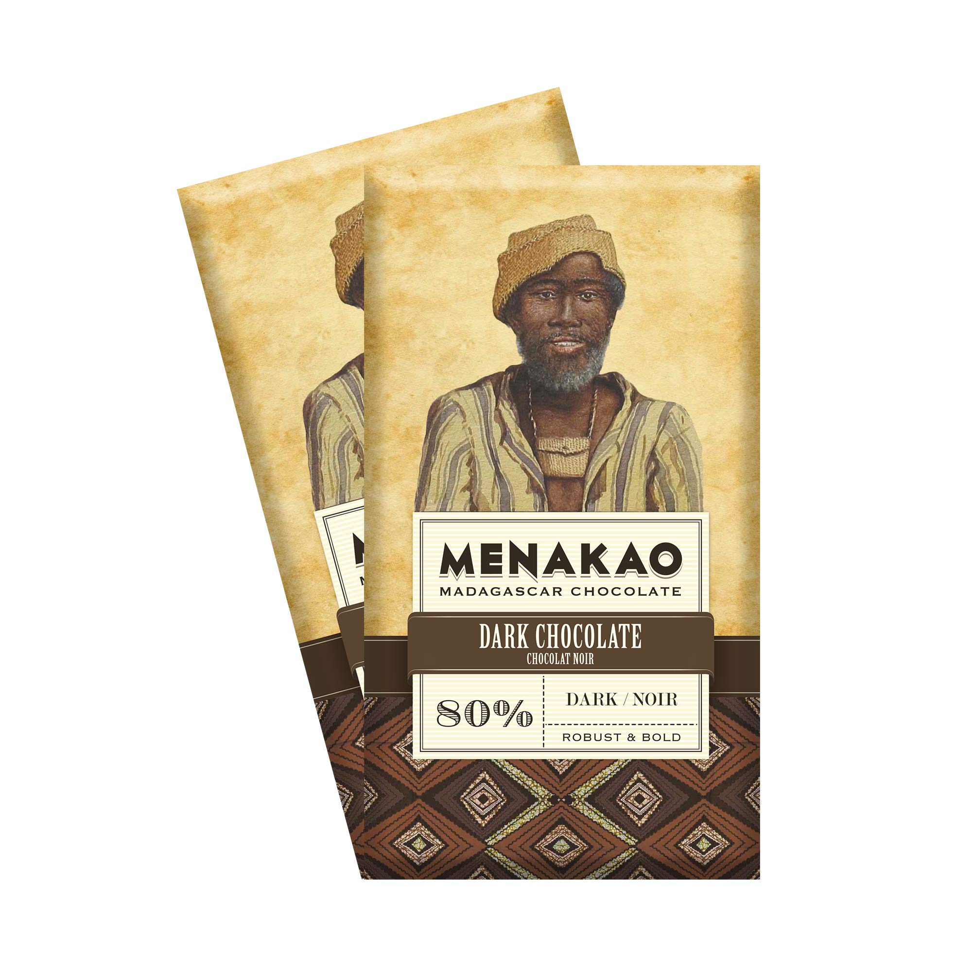 Menakao Chocolate 80% Cocoa Madagascar Dark (Loaded with
