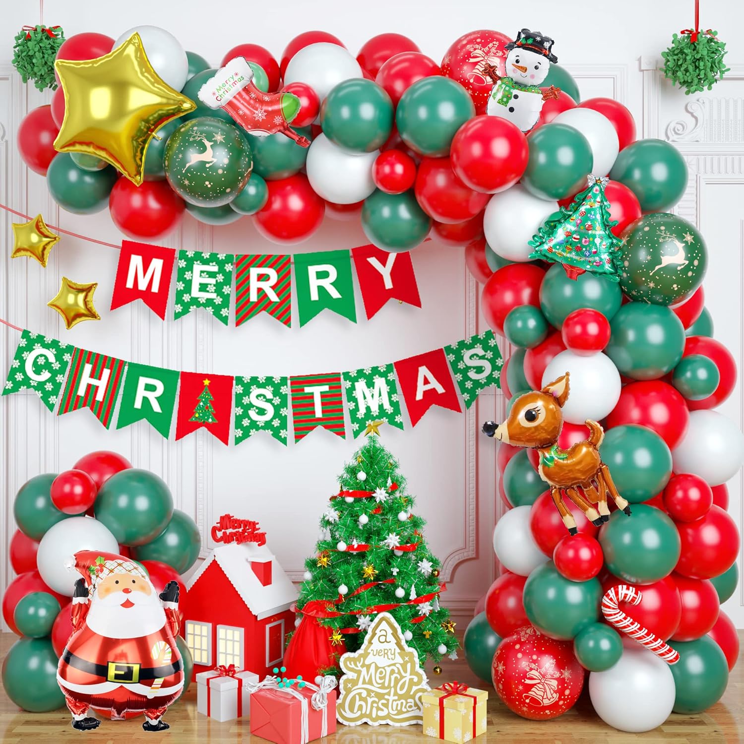 UDTEN Christmas Party Decorations Kit 93 Pcs 12/10/5