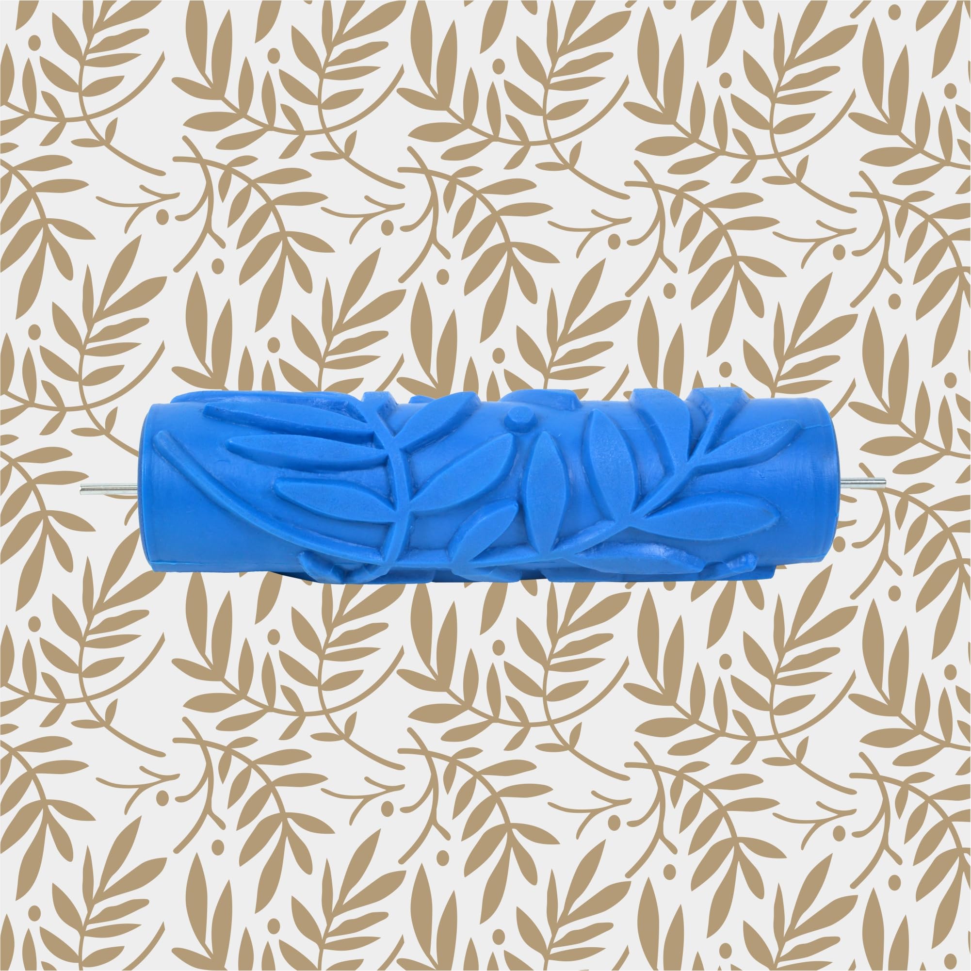 DIY Patterned Paint Roller Set - 7 Reusable Rubber Rollers For Walls, Furniture & Crafts | Decorative Texture Roller With Handle
