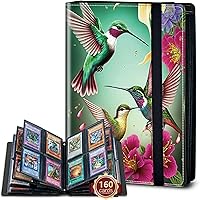 Vista 56 de Rossy Carpeta de 4 bolsillos, 400 tarjetas, álbum de colección comercial, bolsillos de doble cara, para deportes, béisbol, cerdo rosa