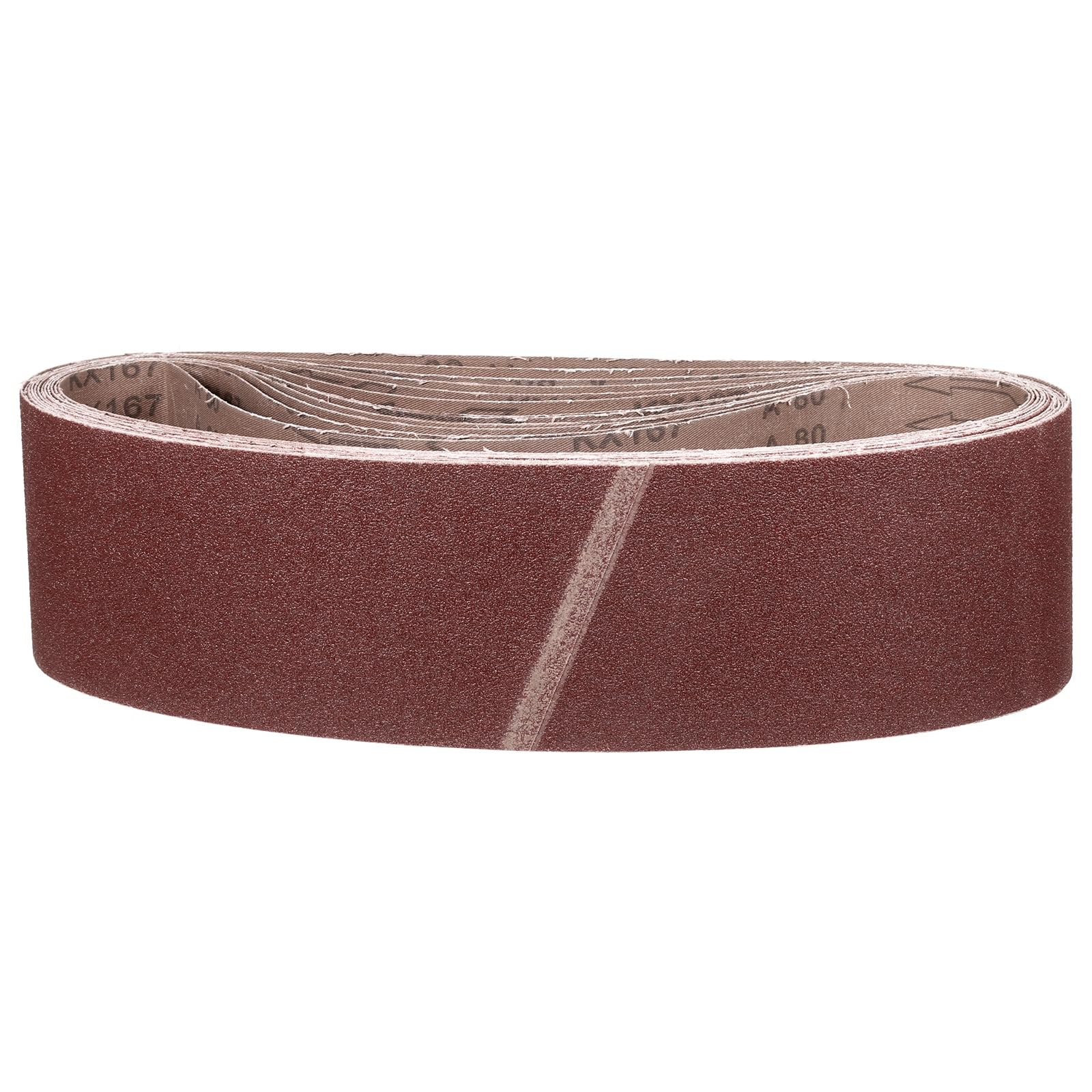 152mm x 1220mm Banda De Lijado, 10 Pcs 80 Grit Bandas Para Afilar Cuchillos Para Afilado Con Lijadora De Banda Herramienta De Tallado En Metal