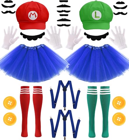PIIDUOO Halloween Costumes Accessories for Adults Women - Duo Halloween Costumes for Best Friends - 2 Person Cosplay Party Set fo…
