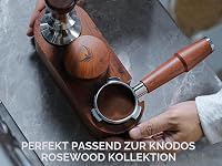 Distribuitor de cafea KNODOS 54 mm pentru espresso, nivelator de cafea cu mâner din lemn de trandafir, compatibil cu Sage Barista Express, Pro, Touch, Bambino 5