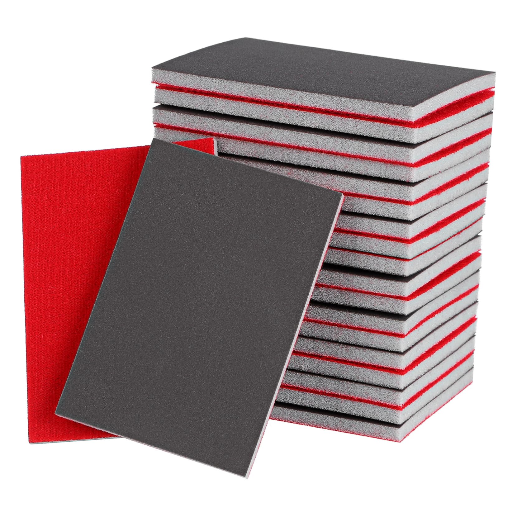 KICHOUSE Fine Grit Sandpaper Pads 20 Pieces Sanding Sponge for Wood Metal Resin Crafting Automotive