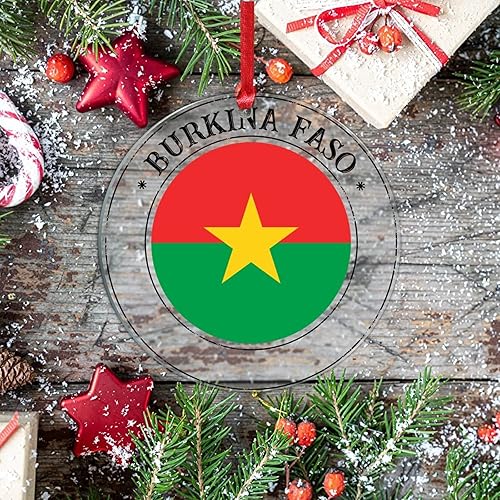 Vista 101 de Bandera de Curazao - Adorno para árbol de Navidad, bandera nacional, decoración de árbol de Navidad de Curazao, recuerdo acrílico, adorno colgante