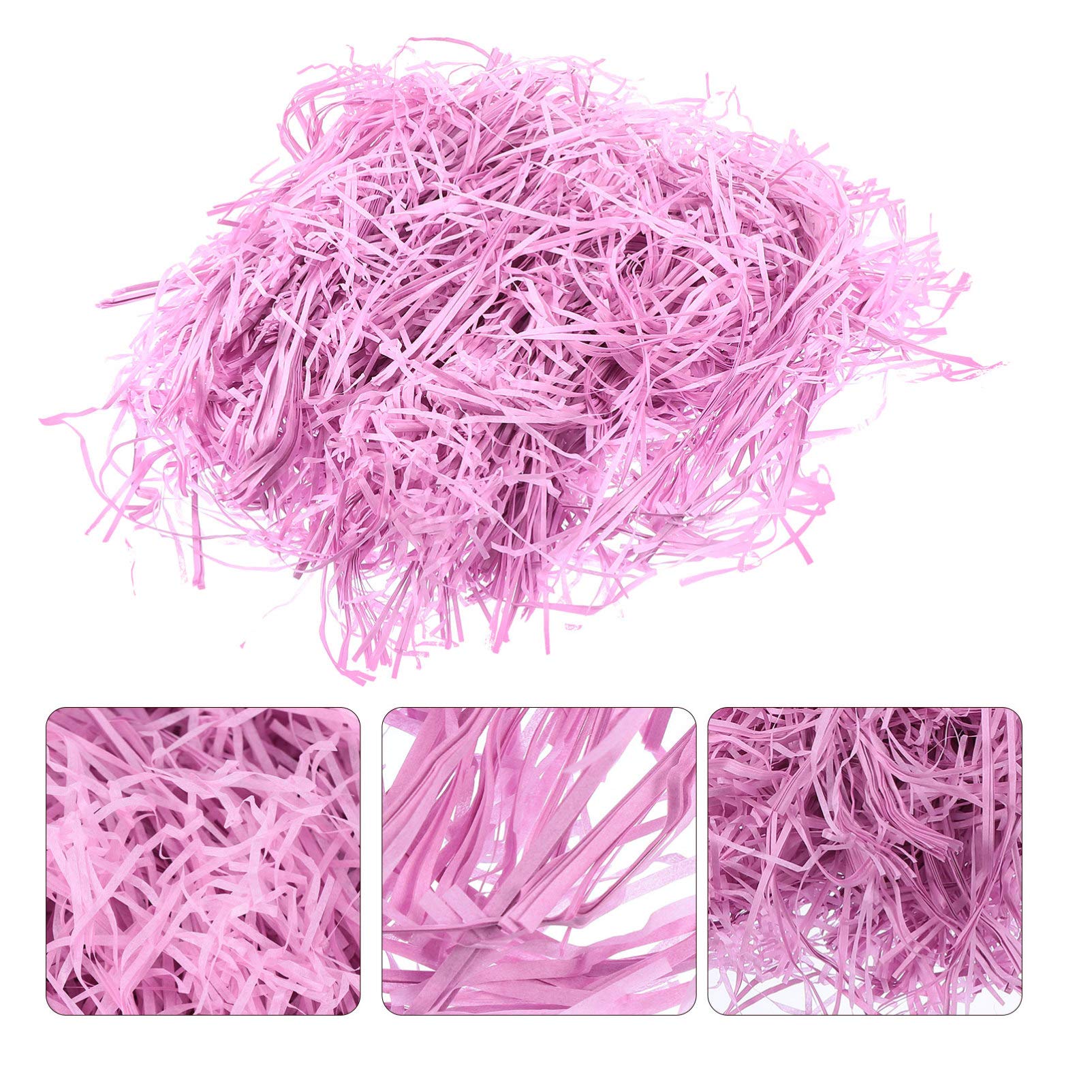 Brokatowa papierowa bibułka, 6 opakowań poszatkowanego papieru, poszatkowanego materiału na prezent wielkanocny(Purple*3pcs,22 * 15Cm*3Pcs)