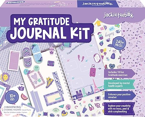 Miniatura 8 de jackinthebox Diario de bricolaje para niñas de 8 a 12 años  242 piezas  Kit de álbum de recortes  Regalos para niñas adolescentes  Kit de diario