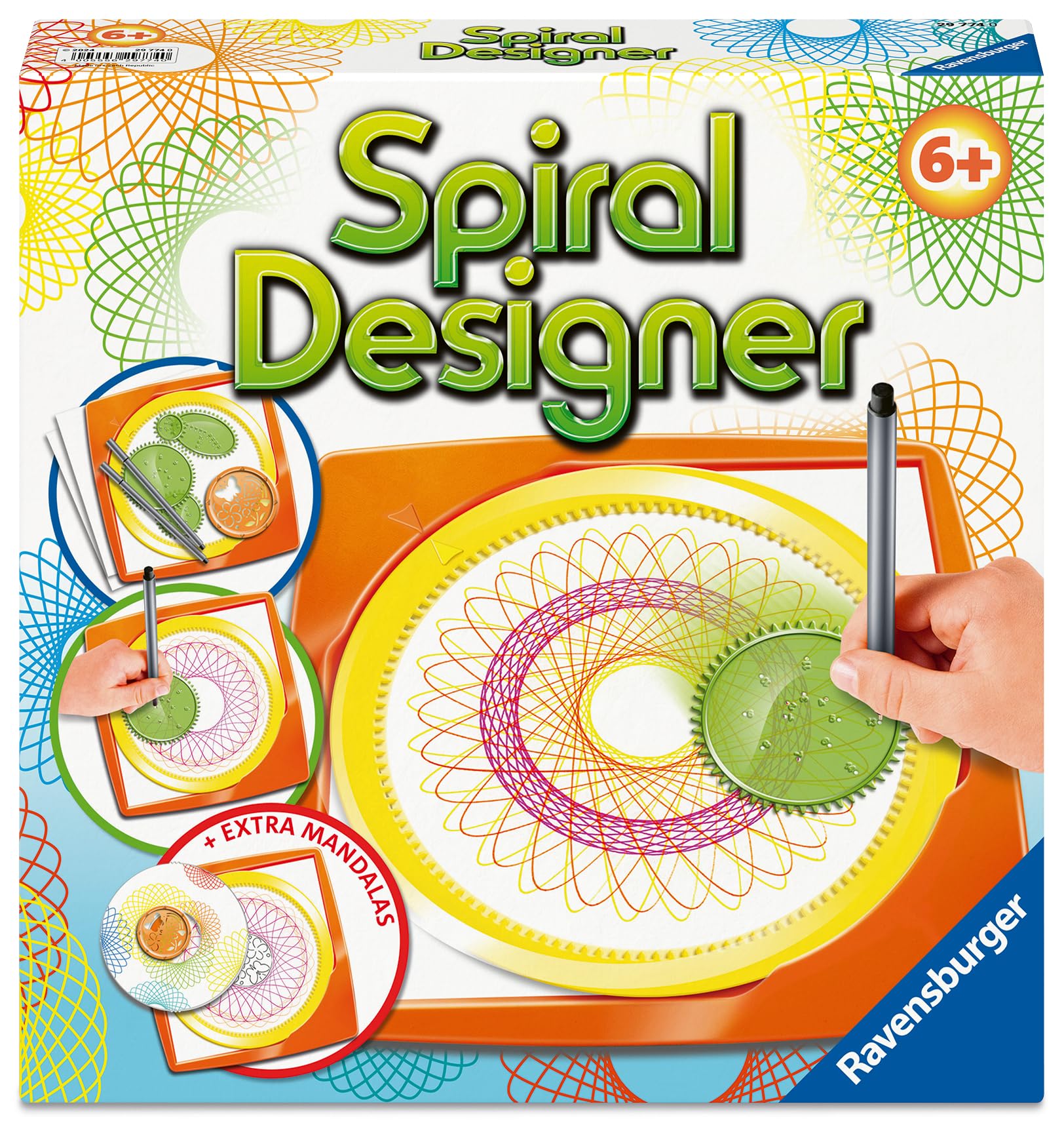Ravensburger Spiral-Designer, Zeichnen Lernen für Kinder ab 6 Jahren, Kreatives Zeichen-Set für farbenfrohe Spiralbilder und Mandalas