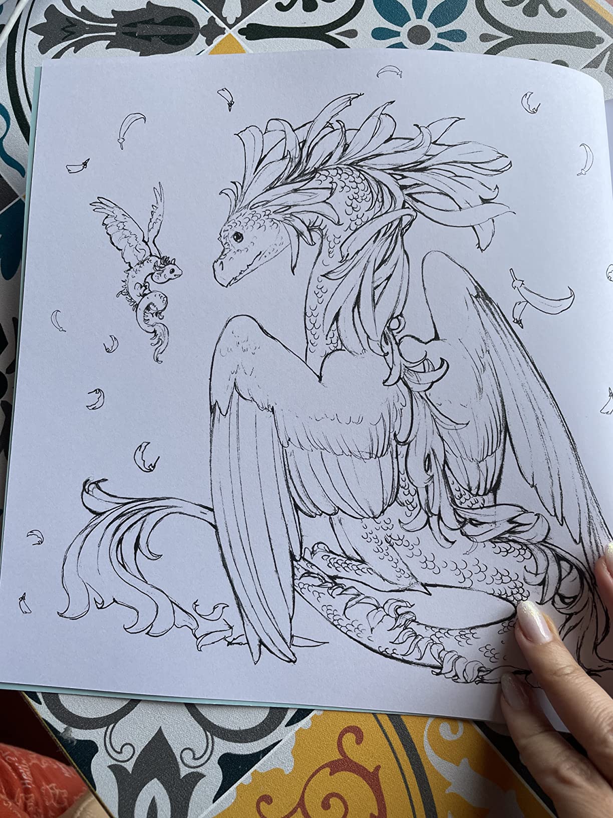 Pop Manga Dragons and Other Magically Mythical Creatures: A Coloring