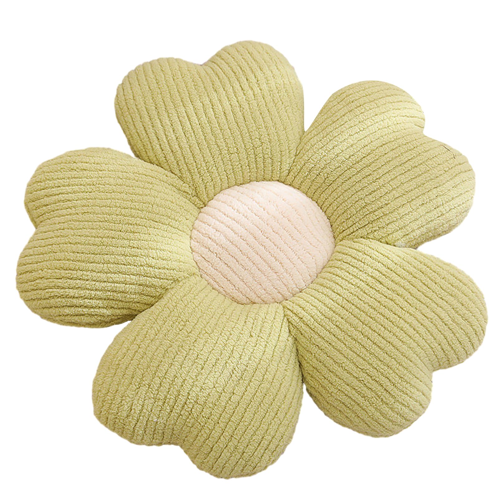 Coussin de sol fleur en peluche lavable pour chambre de fille