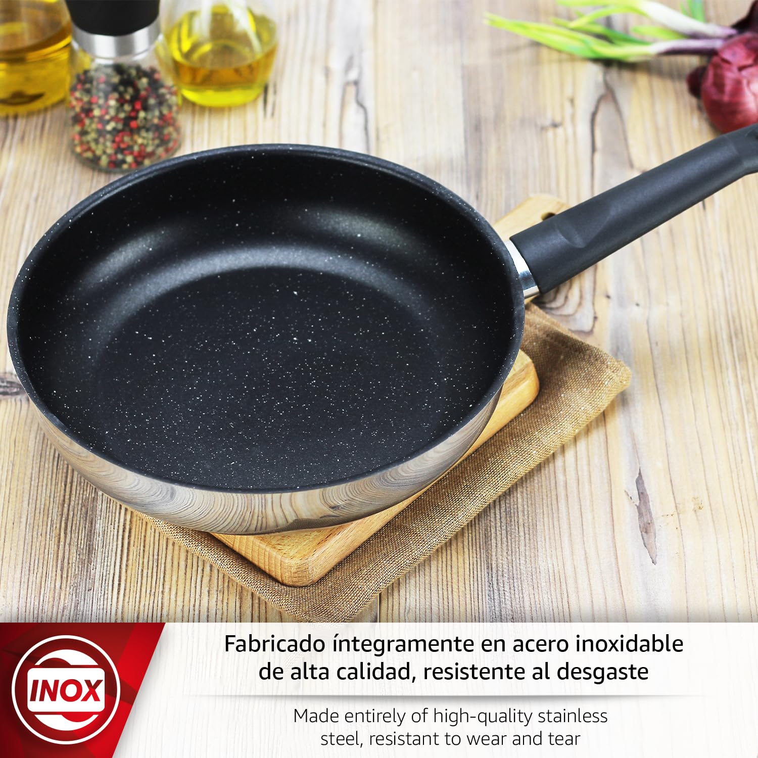 MAGEFESA Deep Galax Juego de Sartenes 18 + 26cm | Acero Inoxidable