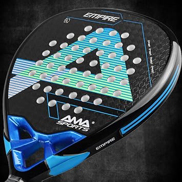AMA SPORT Padel Racket Carbon Fiber Surface with EVA Memory Flex Foam Core Padel Tennis Racket Lightweight Paddle Tennis Racquets Pala Padel