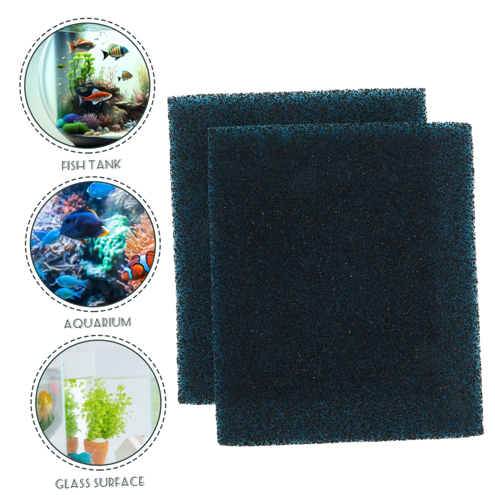 Yardwe 6 Piezas Almohadilla De Filtro De Tanque De Peces Esponja De Filtro De Pescado Filtro Bioquímico De Algodón Filtro De Tortuga Acuario Material De Filtro