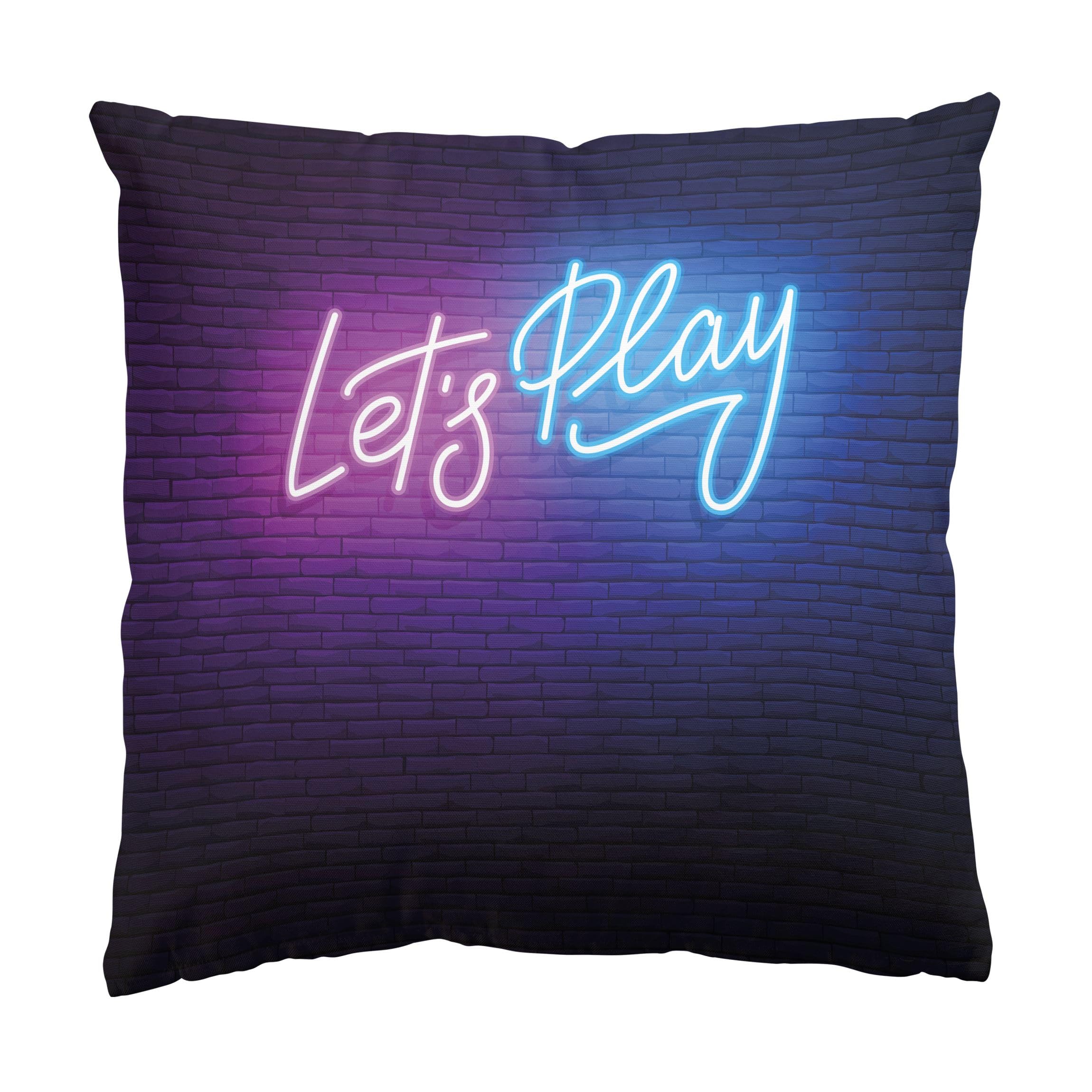 Dekokissen drinnen/Indoor waschbar Sprüche mit Füllung Zierkissen - Made in Germany - Design Bezug pink Sofakissen Neon Art Indoor Sofa Bett 1795