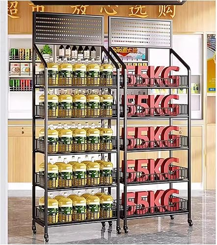 Miniatura 6 de Shelves Commercial Supermarket Shelf ,Retail Snack Rack Display Stand, Convenience StorePharmacy Floorstanding Display Stand For Snack Beverage Toys