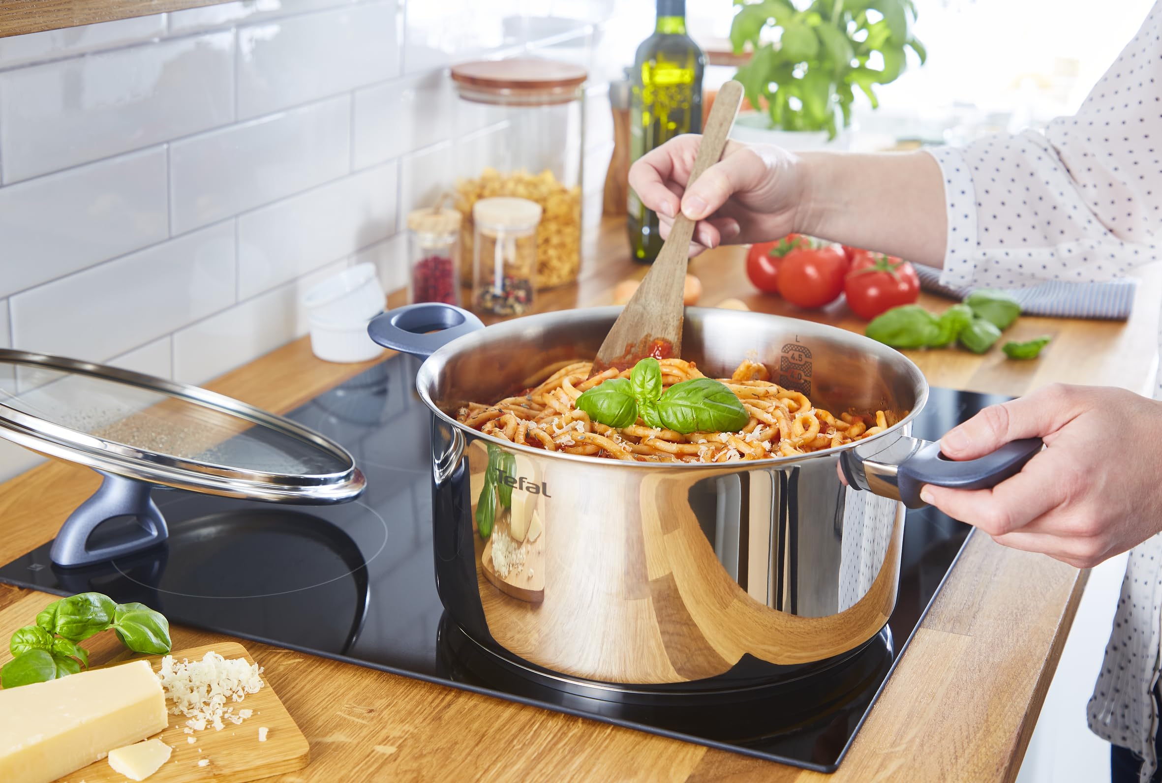TEFAL Daily Cook G713SB45, 11-elementowy zestaw garnków + patelnia, stal nierdzewna