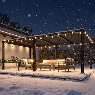 12 Backyard Pergola Patio Ideas With Privacy Screens 19 RoyalCraft 12' x 20' Louvered Pergola, Heavy-Duty Aluminum Outdoor Pergo...