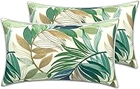 Vista 209 de LVTXIII - Juego de fundas para cojines de sofá, patio o sillón de exteriores, cuadradas y decorativas, 2 unidades de 16" x 16", sin relleno