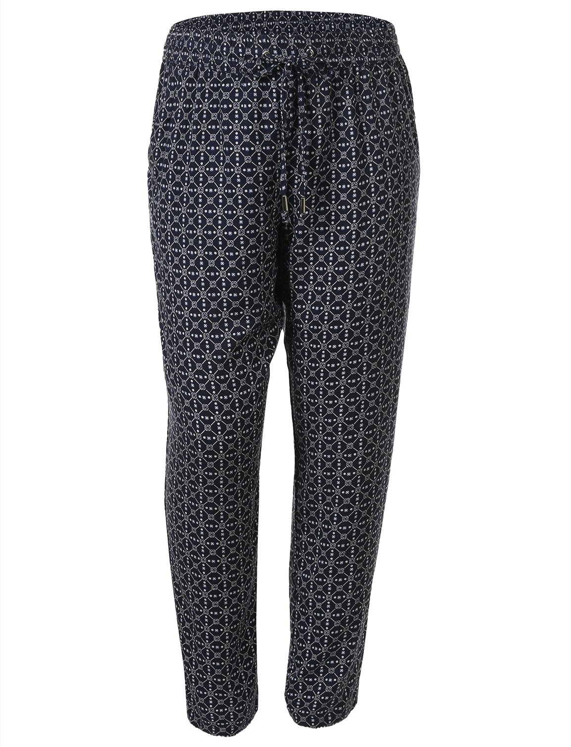 Style co Womens Lightweight Printed Tapered Pant