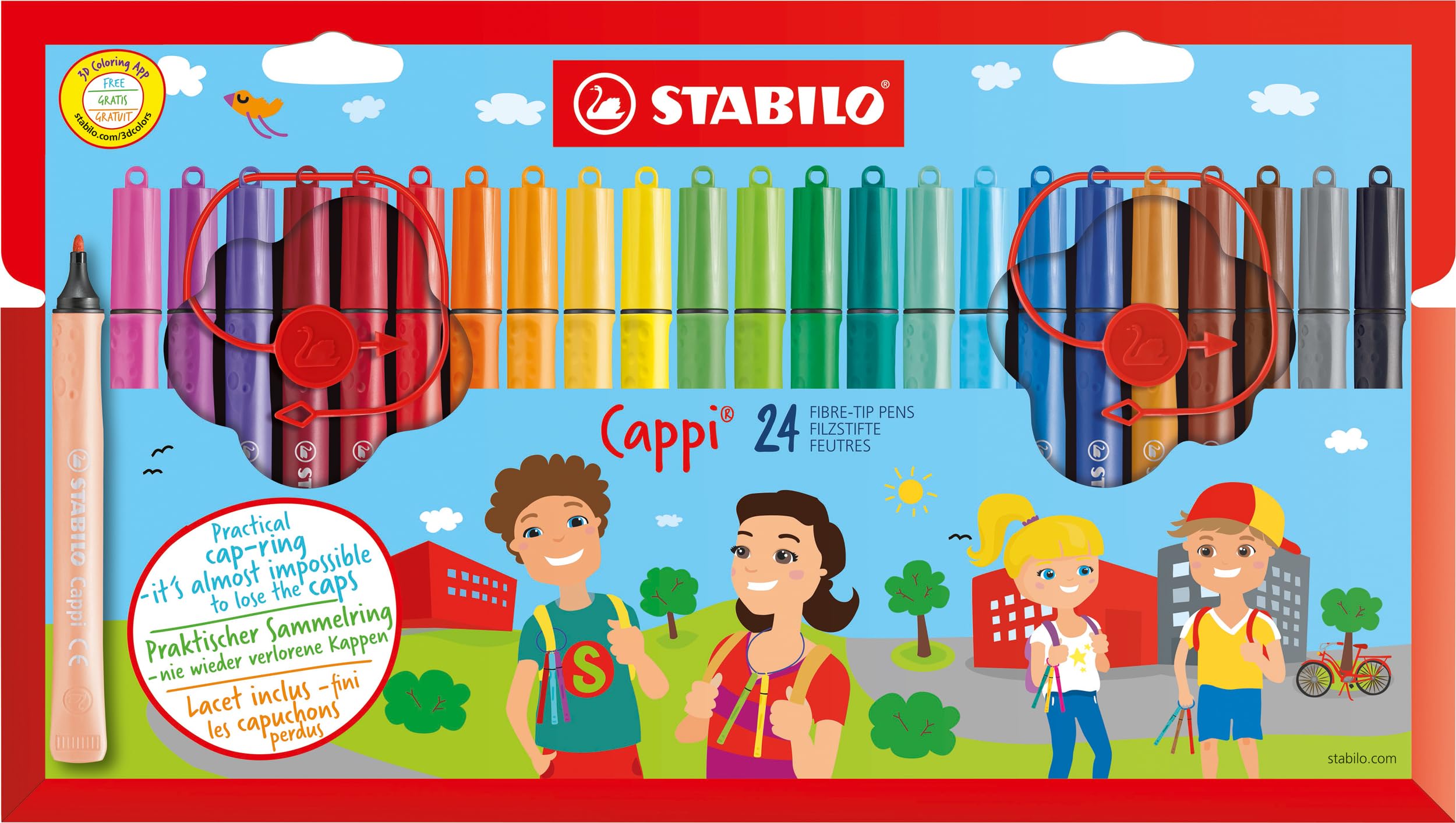 Stabilo Premium-Filzstift (30 Pen 68, Mehrfarbig/5 Packungen)