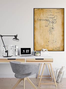 Tekne Motoru Patent Posteri 60x90cm.