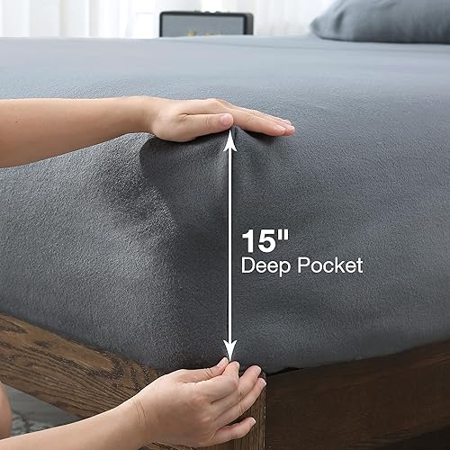 Miniatura 10 de Softan Sábanas de forro polar de Navidad, tamaño King, mullidas sábanas de terciopelo polar de terciopelo tamaño King, juegos de sábanas de