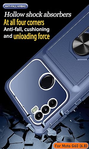 Miniatura 8 de LMDAMZ Funda tipo cartera para Motorola Moto G60, ranura para tarjeta de crédito, diseño portátil, protección de parachoques de goma acolchada