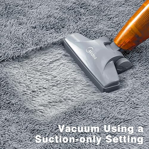 Miniatura 5 de ROCYJULIN Alfombra de 8 x 10 pies, gris claro, pelo alto, alfombra de área para sala de estar, dormitorio, sala de juegos, habitación de los niños