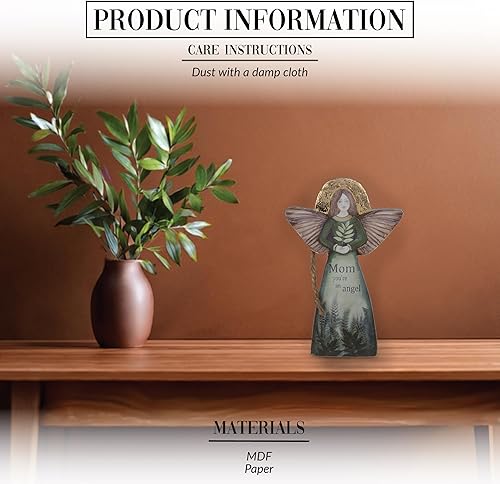 Miniatura 2 de Pavilion Gift Company Mom-Adorno de ángel de 5.5", multicolor