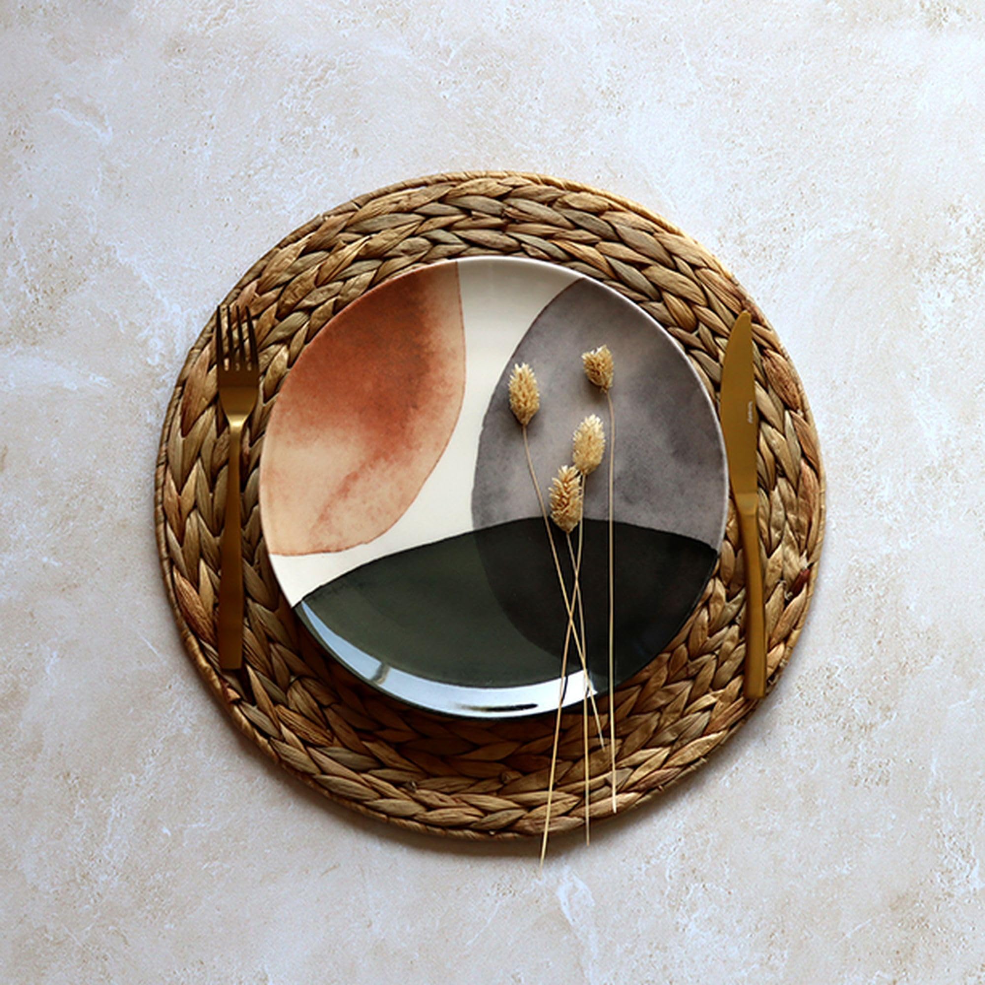 NOVASTYL - Lot 36 assiettes gaia en grès - 2614912