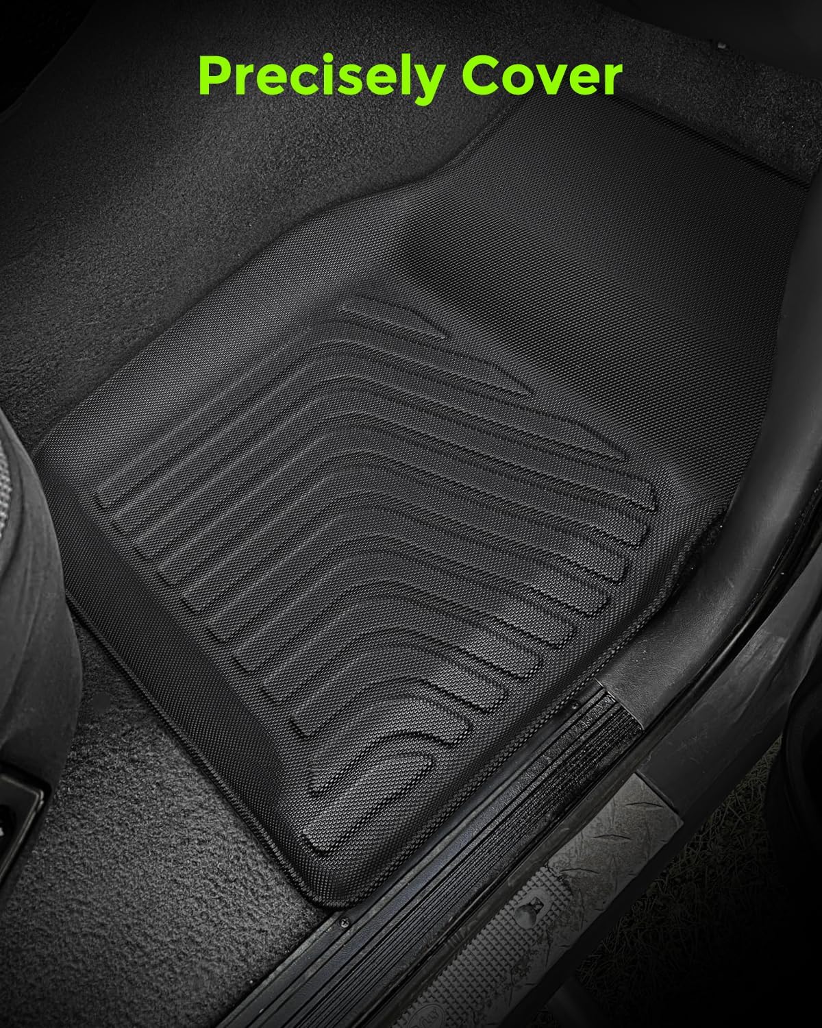 Truck Floor Mats for Ford F150/for Bronco 1980-1996, for F250/F350 1980-1997,All Weather TPE Rubber Car Floor Liners for F-150/250/350 1980-1990 1991 1992 1993 1995 1996 Truck Carpet Accessories