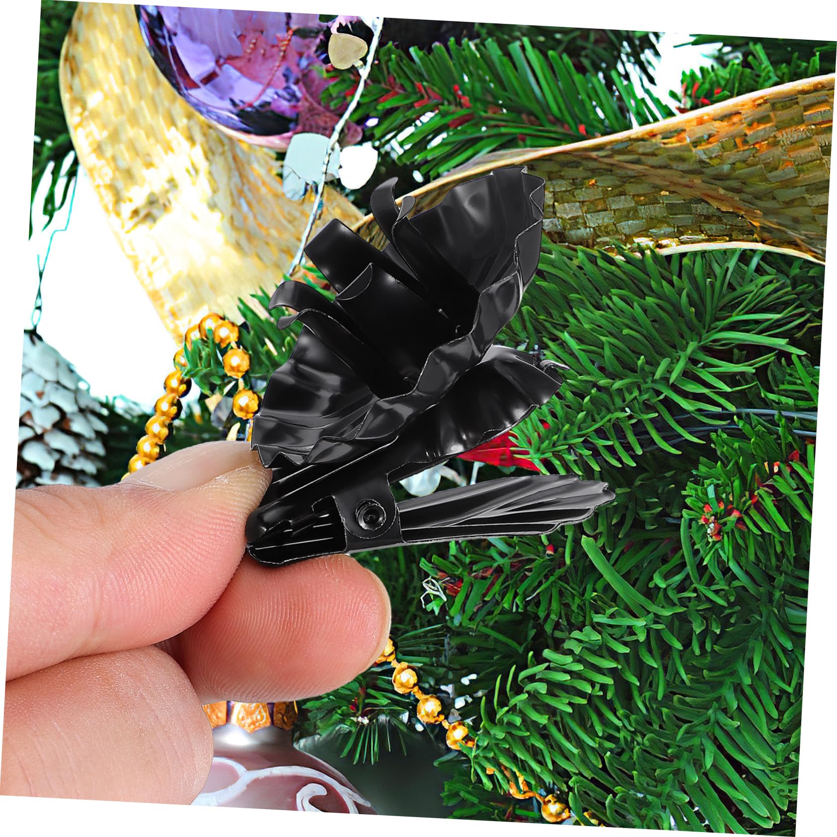 Levemolo 3sets Clip Type Candle Holders Metal Tealight Candle Holder Clips for Xmas Christmas Tree Decoration 20pcs*3