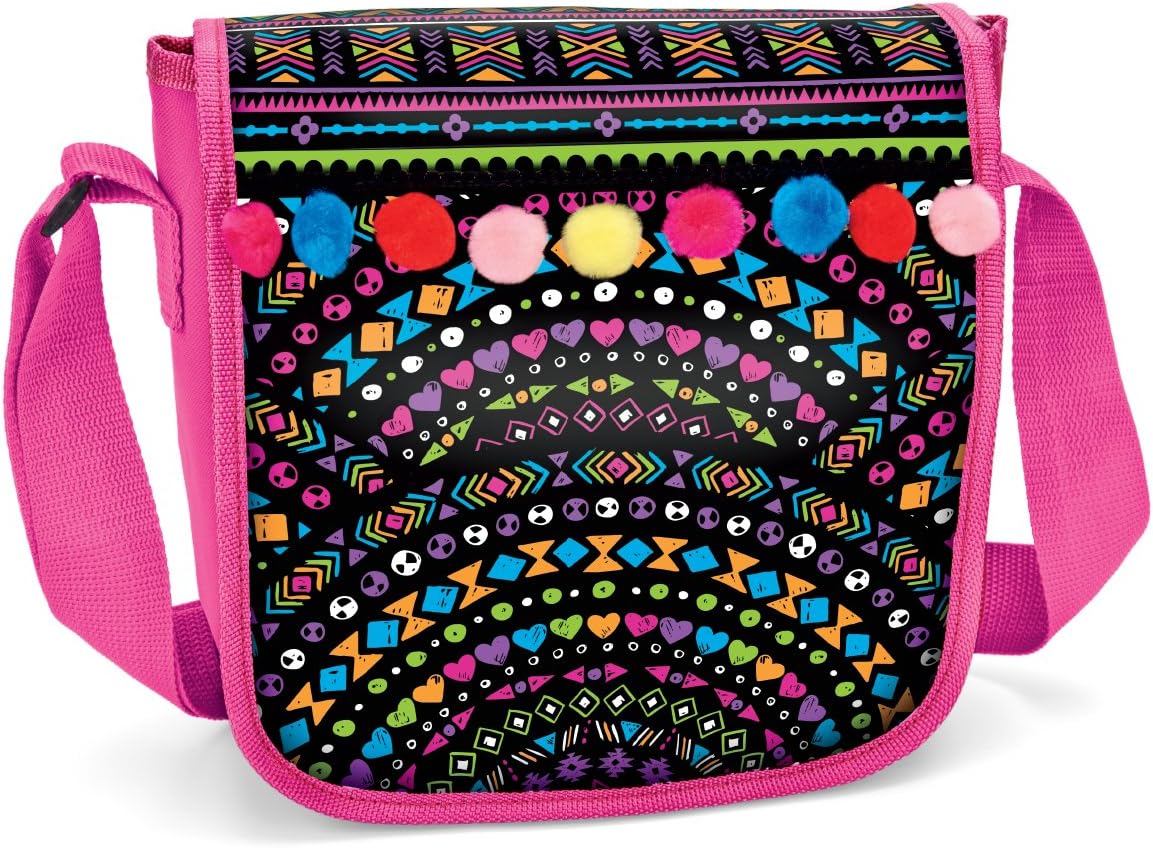 Shimmer and Sparkle 58011 Pom Pom Messenger Bag