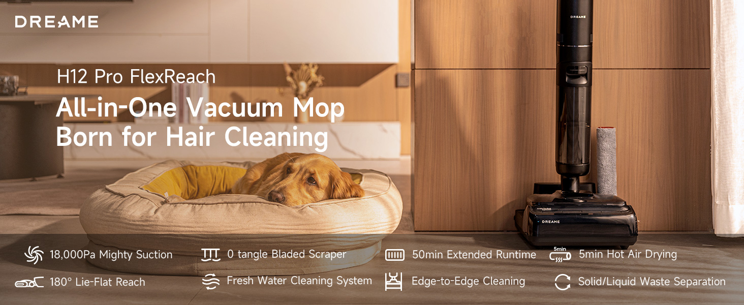 Amazon.com: DREAME H12 Pro FlexReach Wet Dry Vacuum Cleaner
