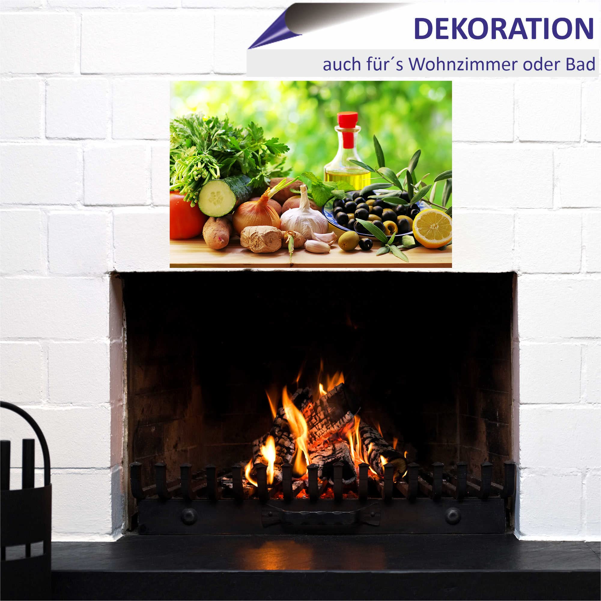 INDIGOS UG Plaque Arrière De Cuisine Pour Carrelage - Noir | FindTheDeal