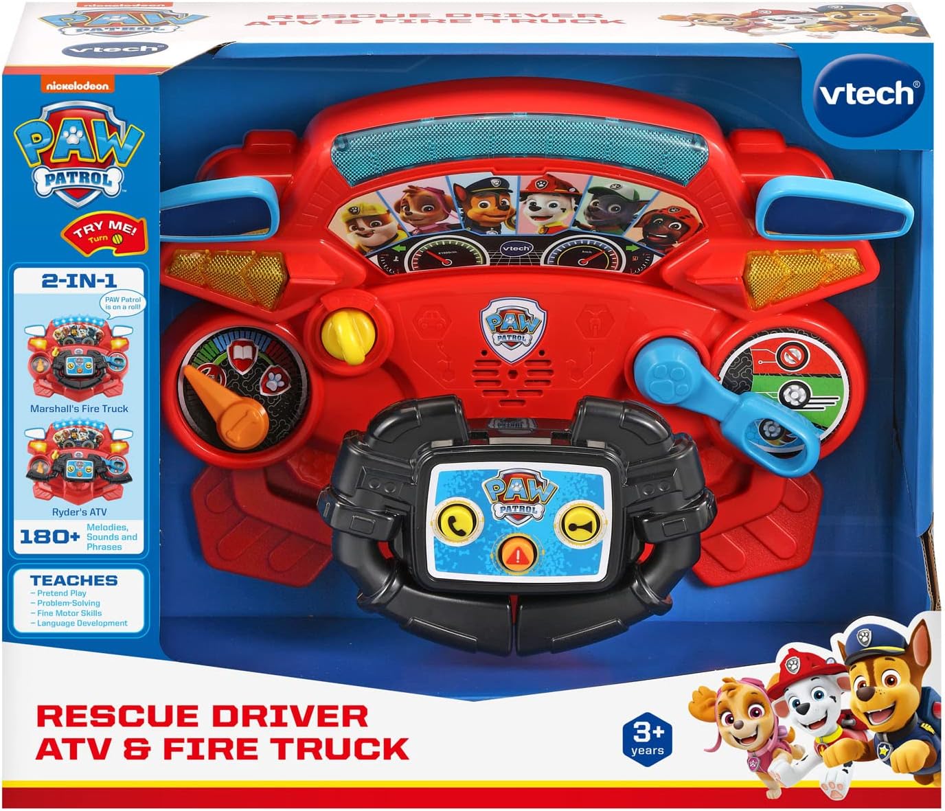 VTech PAW Patrol Rescue Driver ATV and Fire Truck