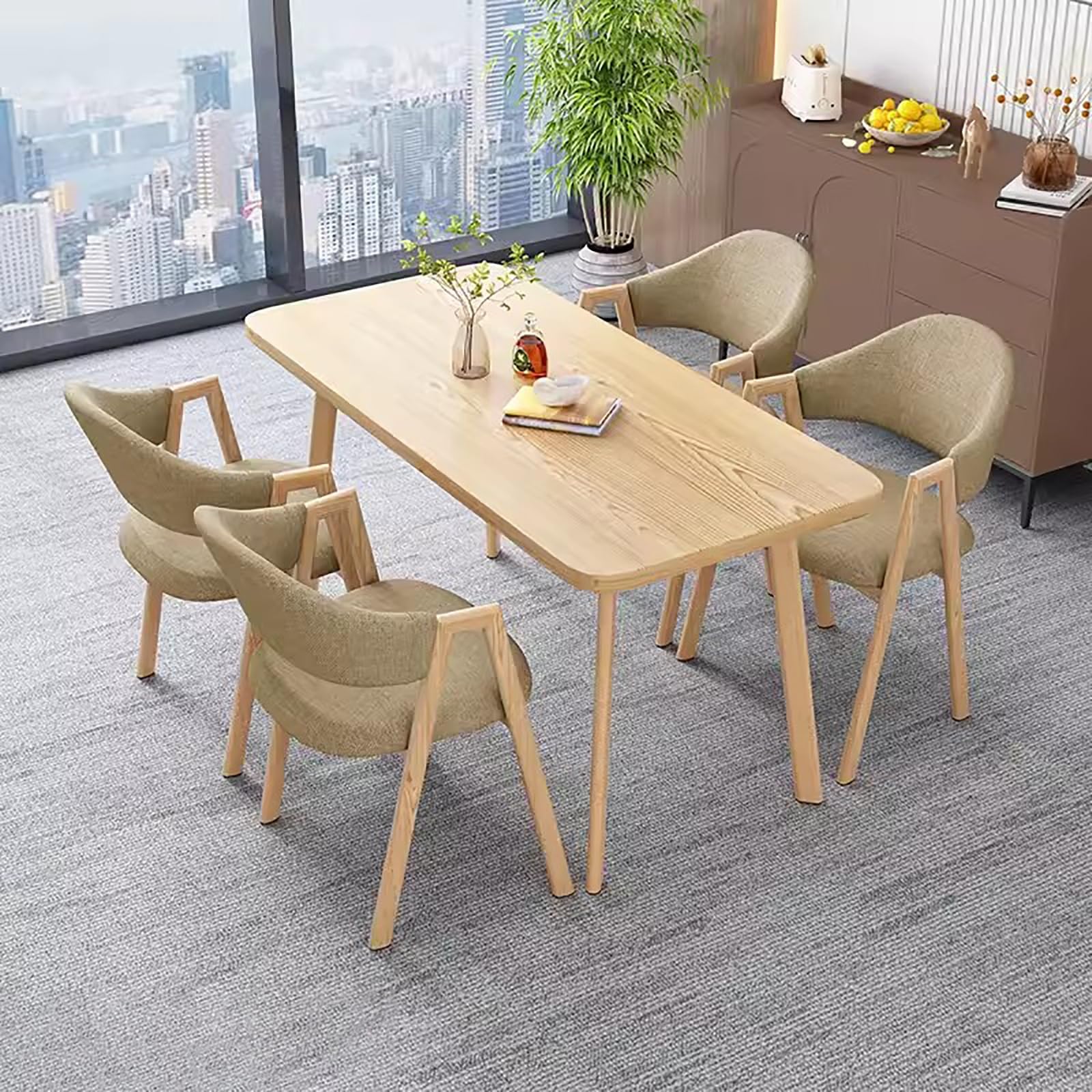 Amazon｜ミッドセンチュリーモダンな4人用ダイニングテーブル