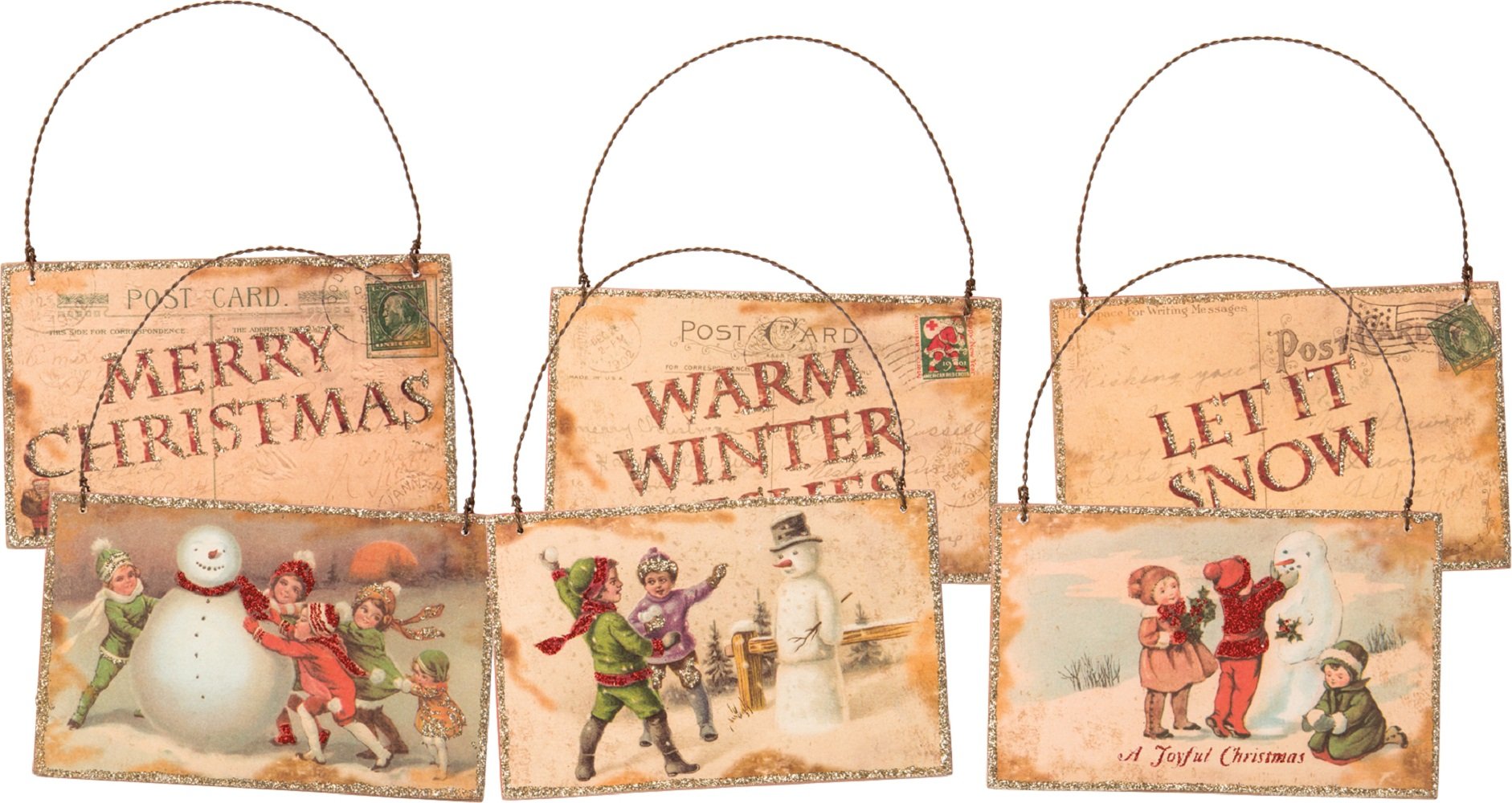 Carte postale à suspendre Primitives by Kathy 14 x 9 cm à offrir pour une crémaillère