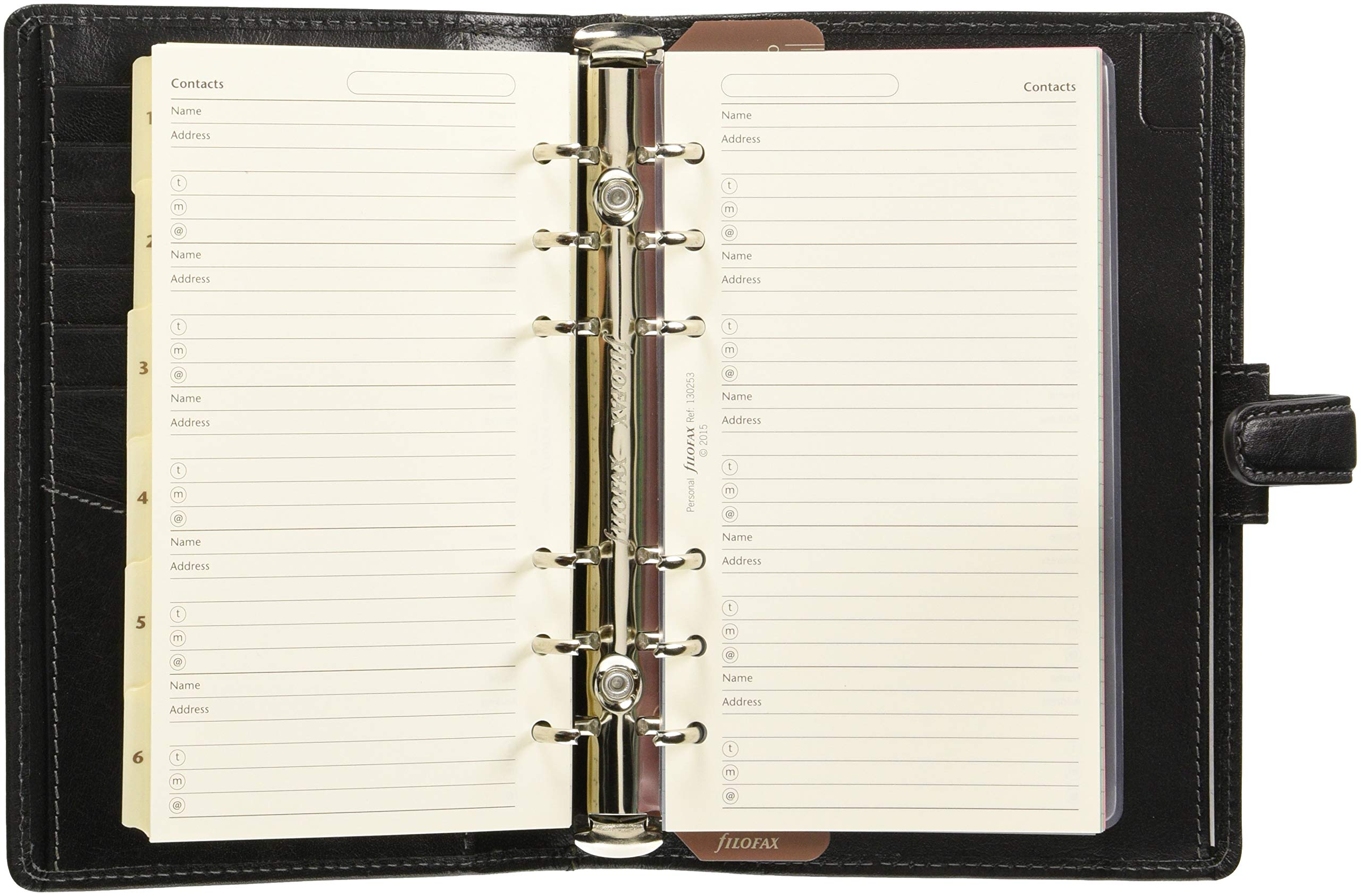 Amazon.co.jp: Filofax Holborn Personal Organizer Bible Black 17