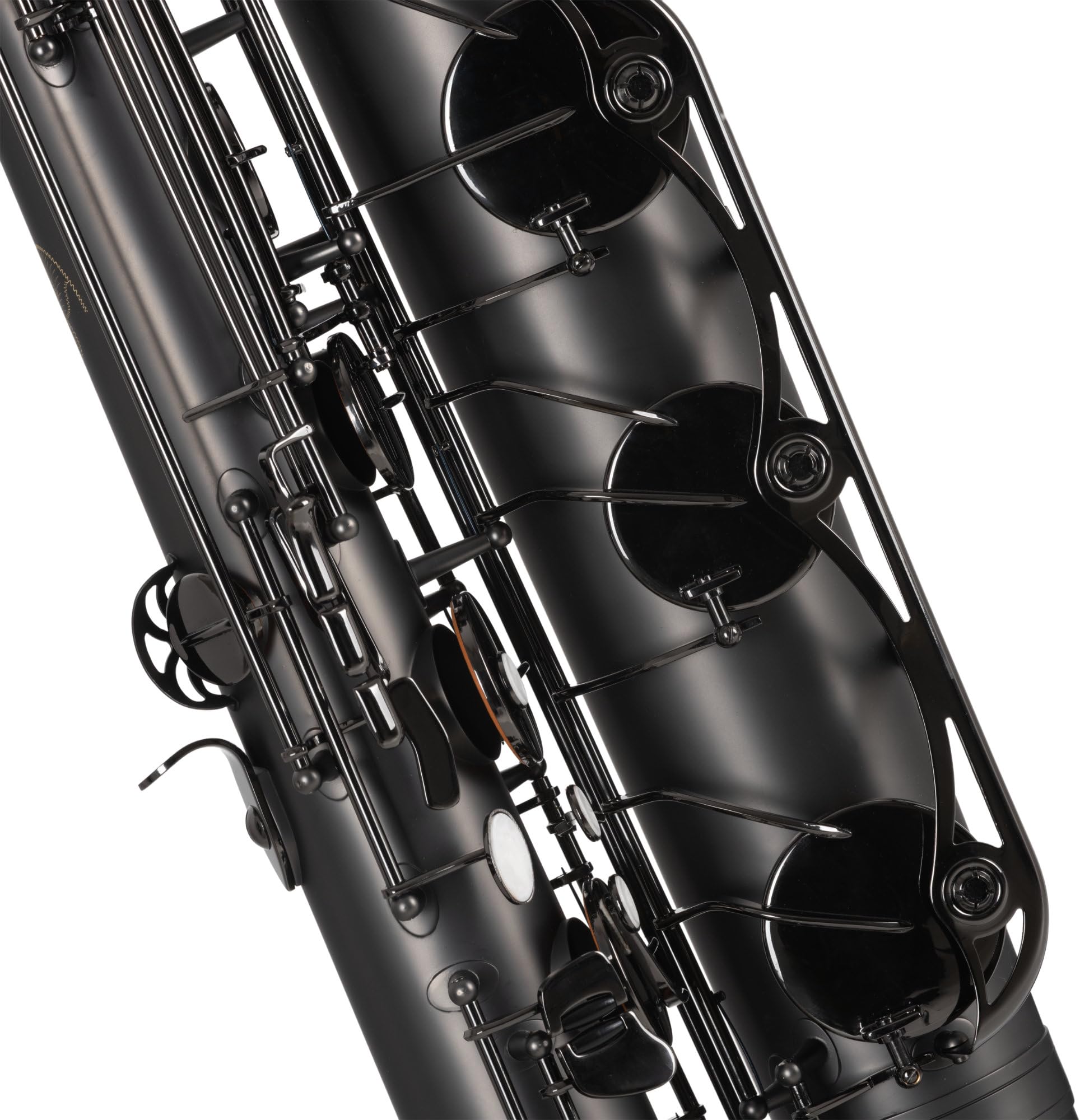 LBS-25MB Sassofono Baritono Nero Laccato, Modello: LBS-25MB | Intonazione: Eb, S-Collo: Ottone, nero laccato, Corpo: Ottone, nero laccato, Meccanica: Nichelata nera, Porta spartiti