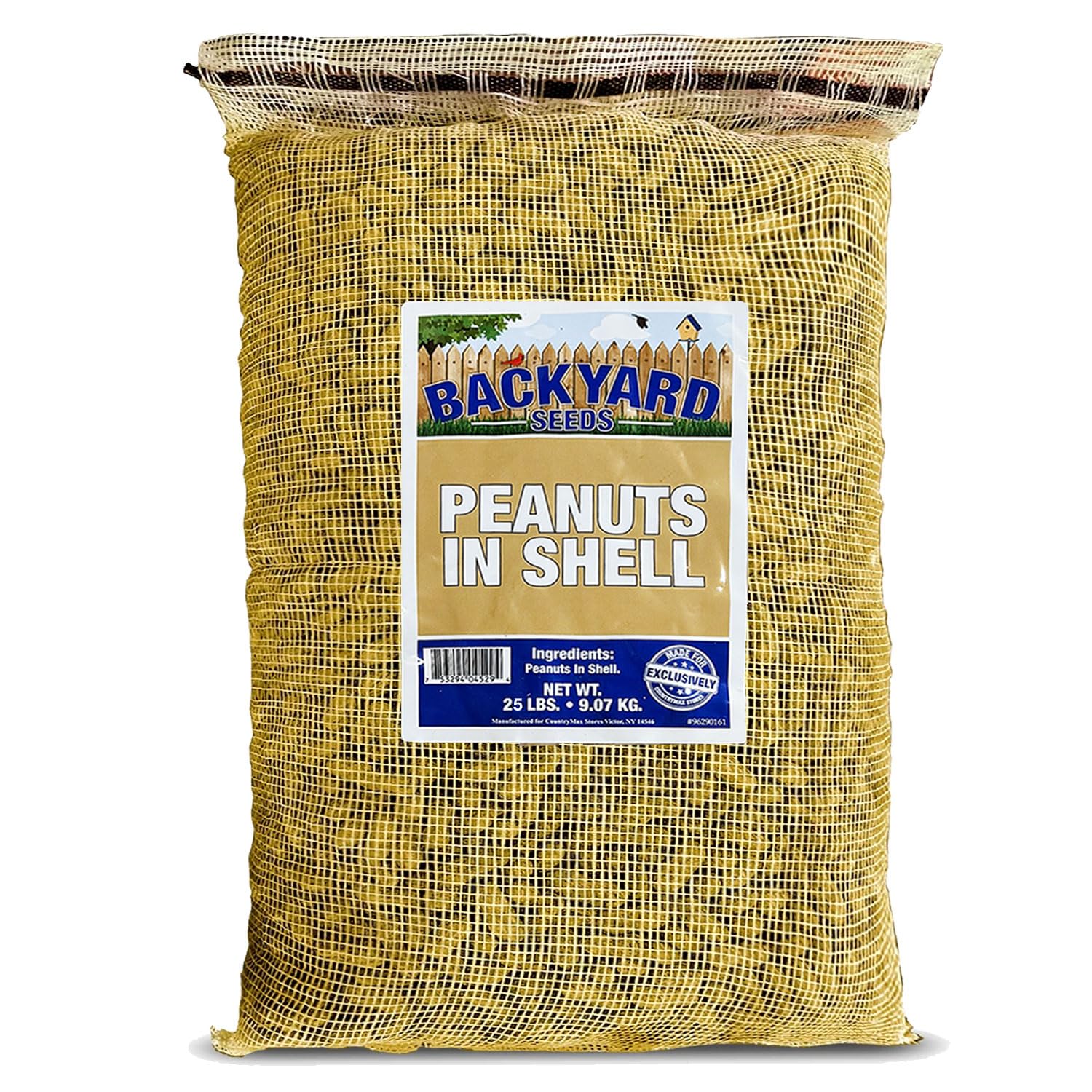 CountryMax in-Shell Raw Peanuts - Bulk Unprocessed for Wildlife Animal Food, Squirrels Chipmunks Raccoons Deer Waterfowl 25 Pounds