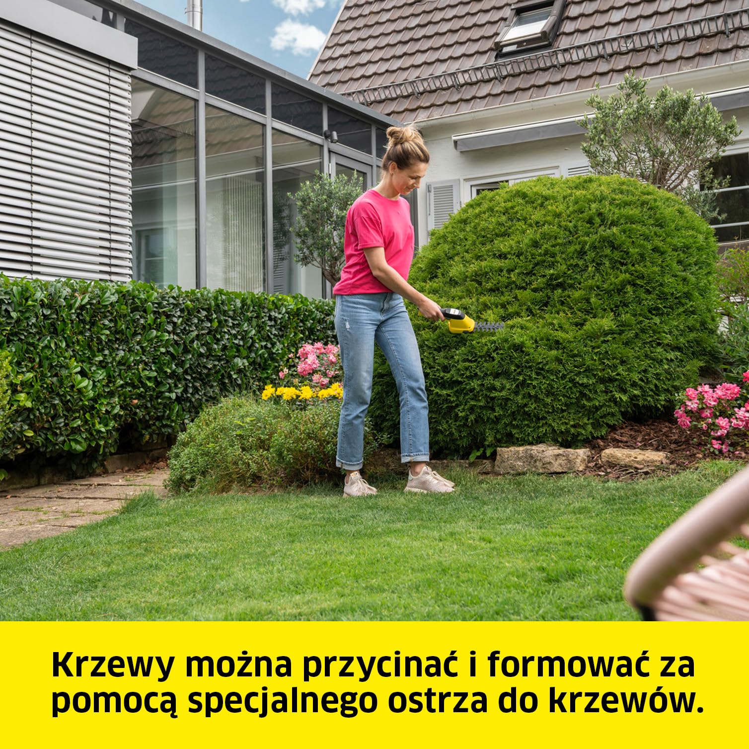 Kärcher Nożyce do trawy i krzewów GSH 2 Plus, ostrze do trawy 8 cm, ostrze do krzewów: 11 cm, czas pracy: ok. 50 min, około 400-500 m na naładowanie baterii, wyłącznik bezpieczeństwa, ładowarka