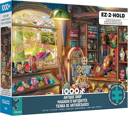 Ceaco - Tienda de antigüedades - Rompecabezas de 1000 piezas de gran tamaño