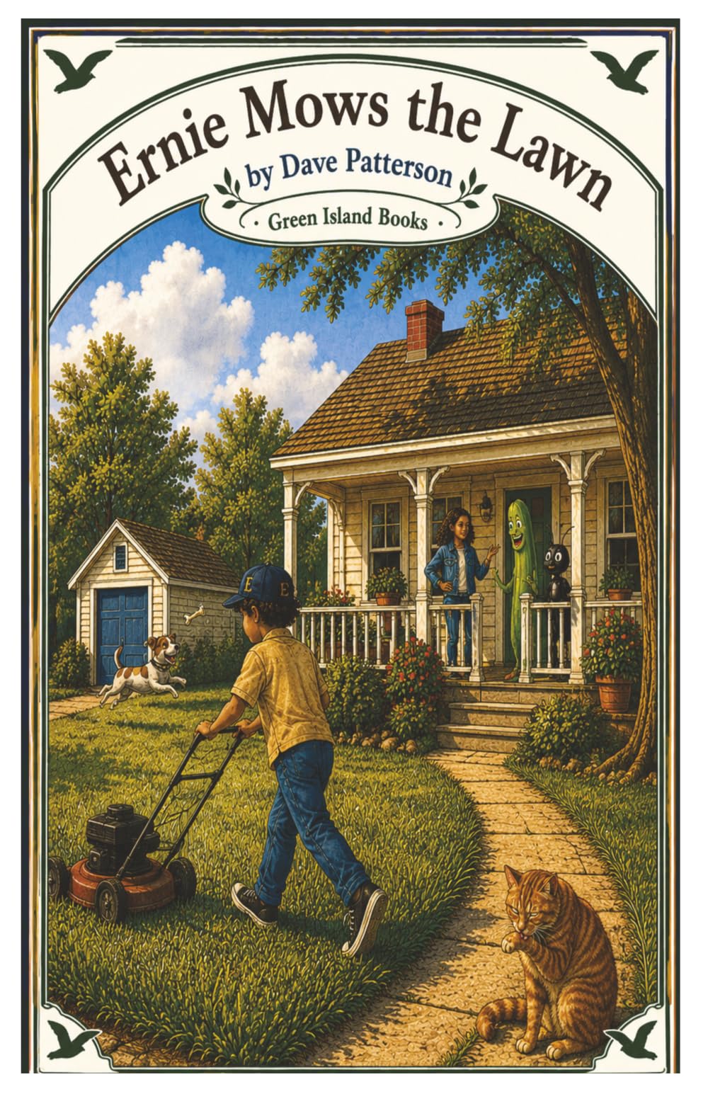 Ernie Mows the Lawn