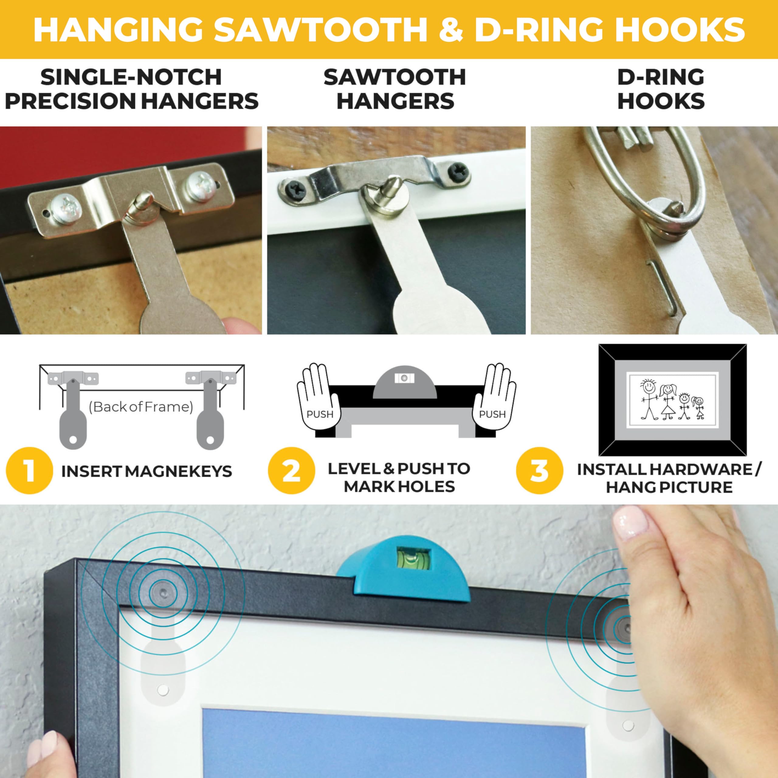 Go Hang It! Pro: Hang Pictures Perfectly - No Measuring! -8 Go Hang It! Pro: Hang Pictures Perfectly - No Measuring! -8